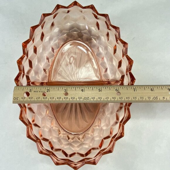 Vintage Colony Whitehall Peach Pink Divided Relish Tray Bowl - Picture 10 of 11